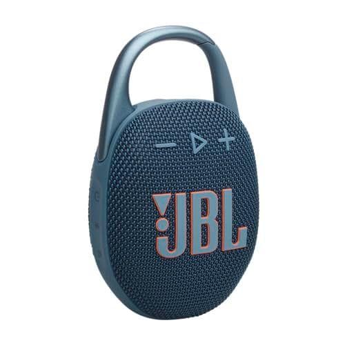 JBL Clip 5, Altavoz Inalámbrico Portátil con Bluetooth, Azul | Resistente al Agua y al Polvo IP67, Hasta 12h de Reproducción y Más con Playtime Boost