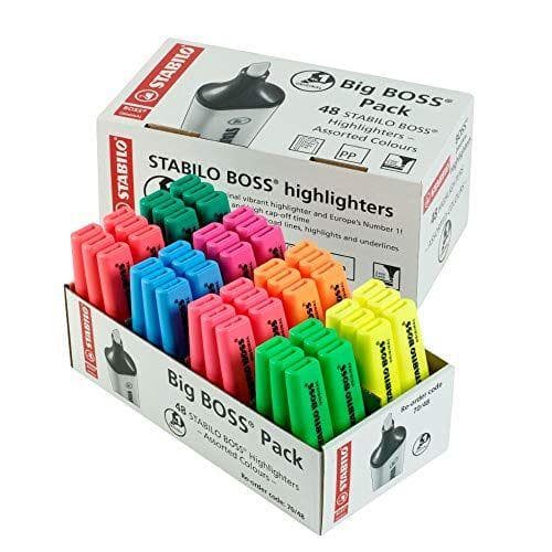 STABILO - Pack de 48 marcadores fluorescentes