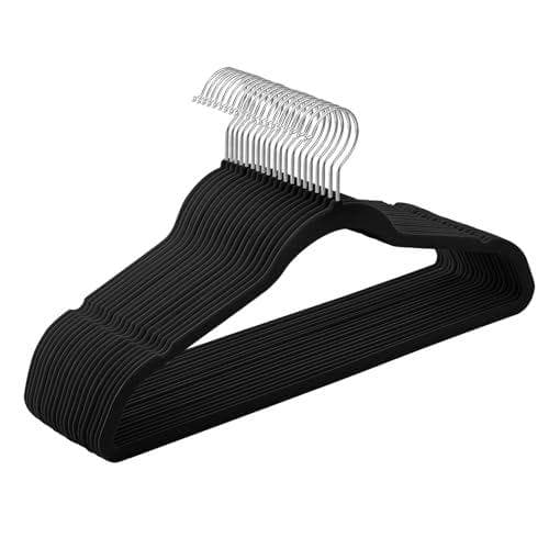 SONGMICS - Juego de 20 perchas de terciopelo 