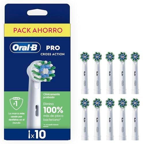 Oral-B Pro CrossAction - Pack de 10 cabezales de recambio | Originales