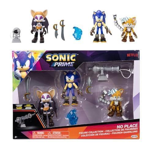 Jakks Pacific - Sonic Prime - Multipack de 5 figuras de 6 cm