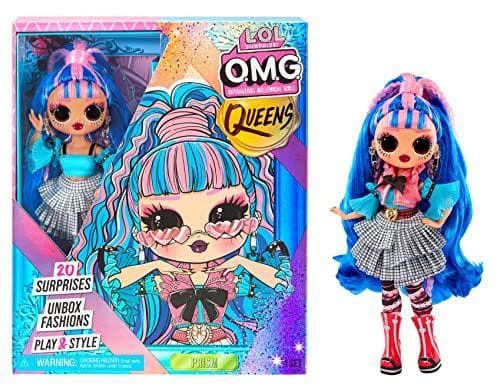 L.O.L. Surprise! LOL Surprise Muñeca OMG Queens - PRISM - Con 20 sorpresas que incluyen Ropa, Accesorios, Soporte para Muñecas y más - Para Coleccionar - Edad: 3+ años
