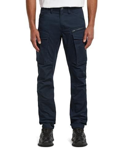 G-STAR Pantalones Rovic Zip 3D Regular Tapered para Hombre, Azul (salute D02190-E064-C742), 26W / 30L