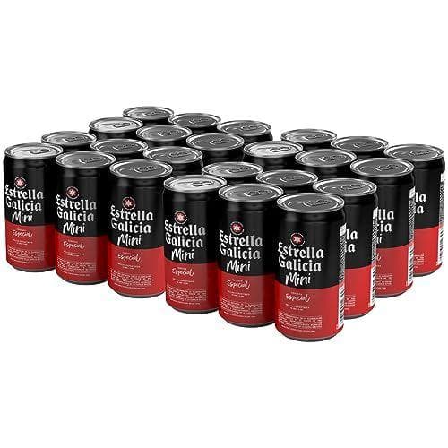 Estrella Galicia Especial Mini - Pack de 24 latas de cerveza Lager Premium