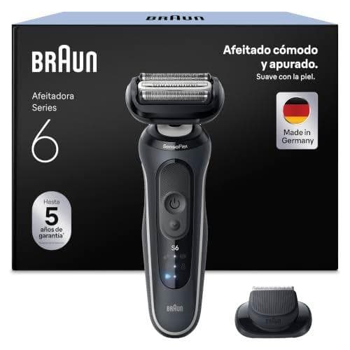 Braun Series 6 Afeitadora Eléctrica Hombre, 62-G1200SI, Gris