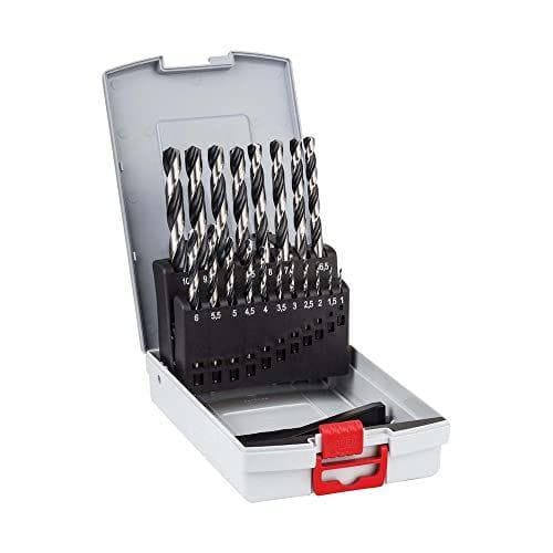 Bosch Professional - Set de 19 brocas helicoidales HSS PointTeQ, para metal, ProBox