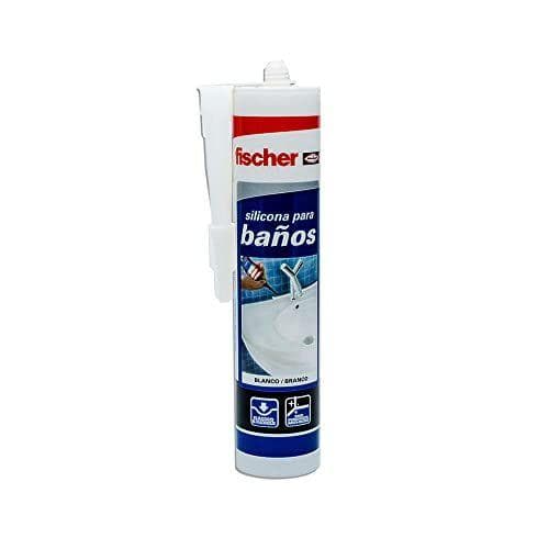 fischer - Silicona blanca antimoho para baños | 300ml
