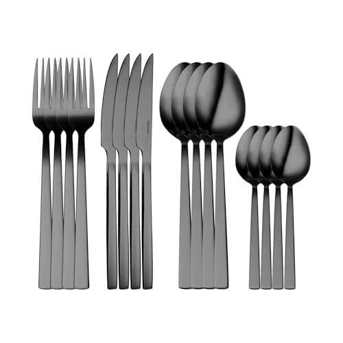 BERGNER SOFIA BG - Cubertería de acero inoxidable de 16 piezas 