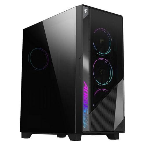 Gigabyte Aorus C500 - Caja ATX de torre media de cristal | Sin fuente de alimentación