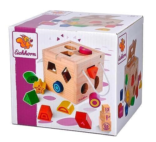 Eichhorn - Cubo piezas encajables de madera