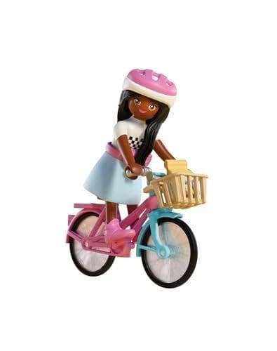 PLAYMOBIL - Barbie Brooklyn sobre una bicicleta con estilo