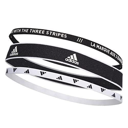 Adidas - Pack de 3 cintas para el pelo unisex