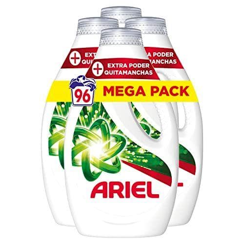 Ariel - Detergente para lavadora liquido, 96 Lavados (4x24)