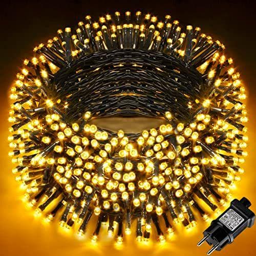 Luces Arbol Navidad,Cadena De Luces Led Para El Exterior,AKASUKI 10m 100 Cadena De Luces Led Para El Interior Con Temporizador Y 8 Modos,Luces NavideñAs Impermeables Ip44 Para BalcóN,para Jardín, Casa