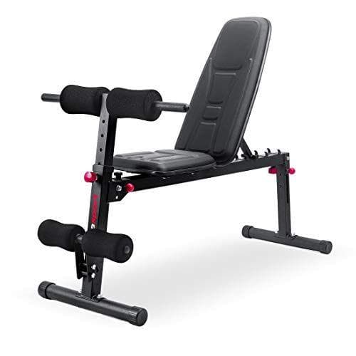 Ultrasport TR-5 Pro Compact, banco de musculación plegable, pesa profesional y banco multifunción para el hogar, uso como curl de bíceps y más, banco de ejercicios con acolchado