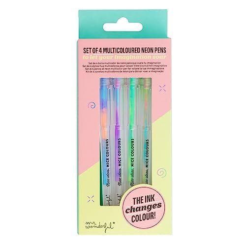 Mr.Wonderful - Set de 4 bolis multicolor de neón 