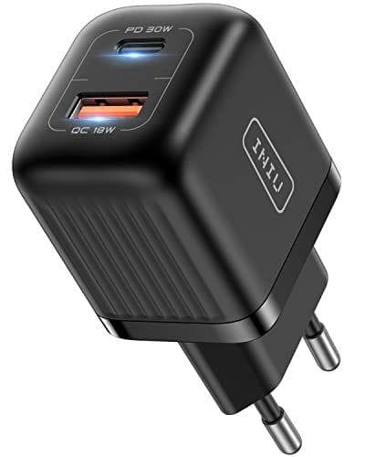 Cargador USB C carga rápida 30W