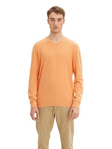 Tom Tailor - Jersey básico de punto con escote de pico