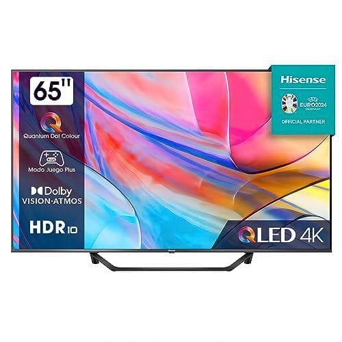 Hisense - Smart TV UHD 4K, Quantum Dot Colour, Dolby Vision, Dolby Atmos, Modo juego plus, AirPlay, Control por voz 65'' 