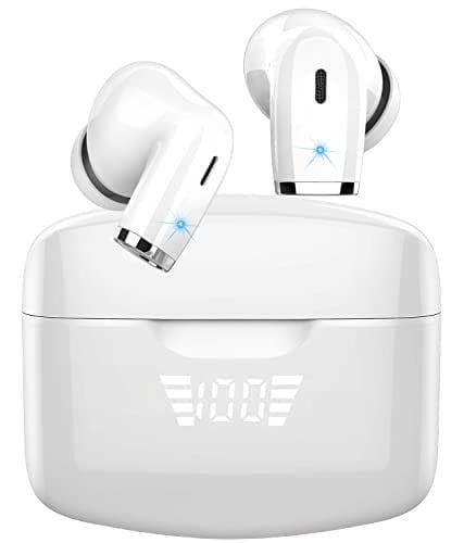 Auriculares Inalámbricos bluetooth 5.2 blancos