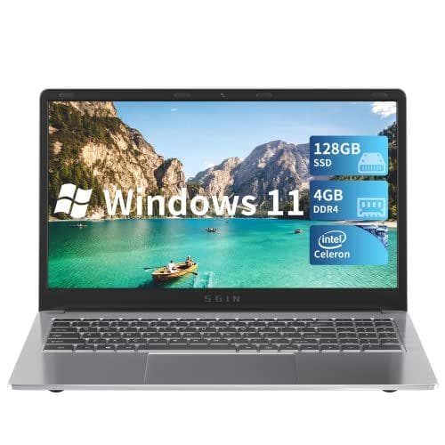 SGIN Ordenador Portátil 15,6 Pulgadas con Windows 11