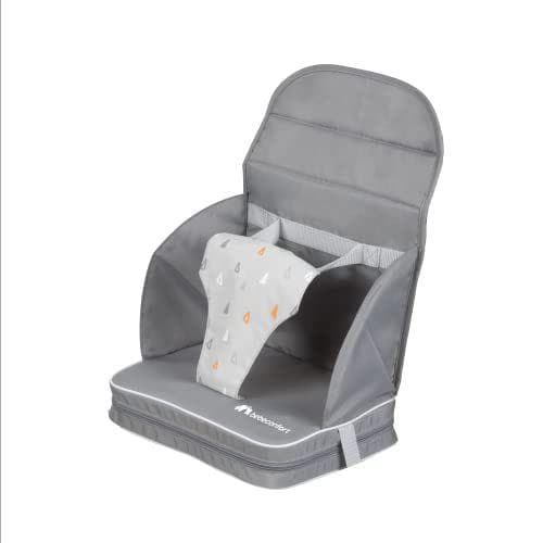 Bebeconfort Travel Booster Trona de viaje portátil, Asiento elevador blando y acolchado, para bebés de 6 meses a 3 años (15 kg), color Warm Gray
