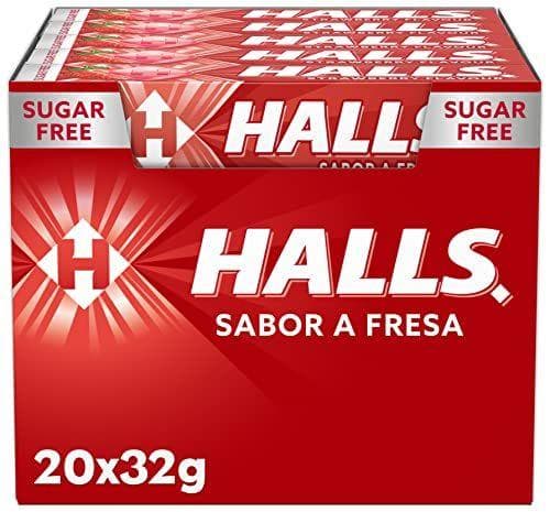 Caramelos duros Halls Fresa 20 paquetes