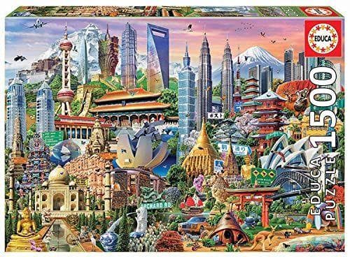 Educa - Símbolos de Asia Puzzle, 1500 Piezas