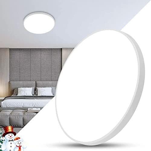 Tealight Lamparas de Techo LED 24W, Plafon LED Techo Modern IP54 Impermeable para Baño, Ø27cm Blanco Frío 6500K Plafones para Techo Redondo Blanco para Cocina, Dormitorio, Pasillo, Sala de Estar Tealight Lamparas de Techo LED 24W, Plafon LED Techo Modern IP54 Impermeable para Baño, Ø27cm Blanco Frío 6500K Plafones para Techo Redondo Blanco para Cocina, Dormitorio, Pasillo, Sala de Estar