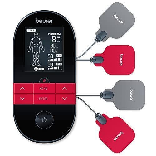 Beurer EM 59 - Electroestimulador digital con función calor, tens, ems y masaje