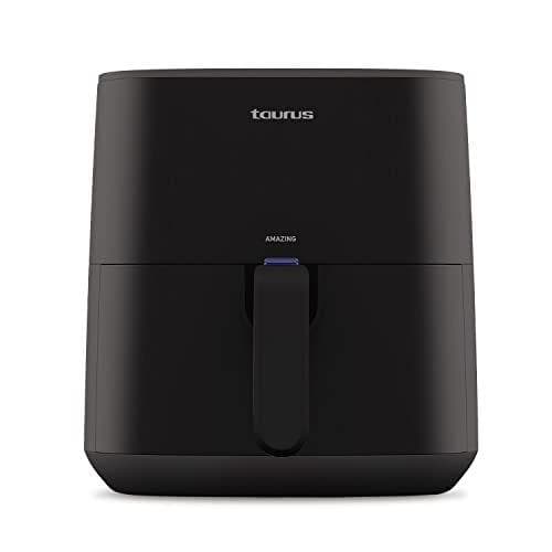 Taurus Amazing AF1701D - Freidora de aire, sin aceite, 5.5L, 800g patatas, 8 programas, pantalla táctil, temporizador, hasta 200ºC, componentes con recubrimiento antiadherente, libre PFOA y BPA