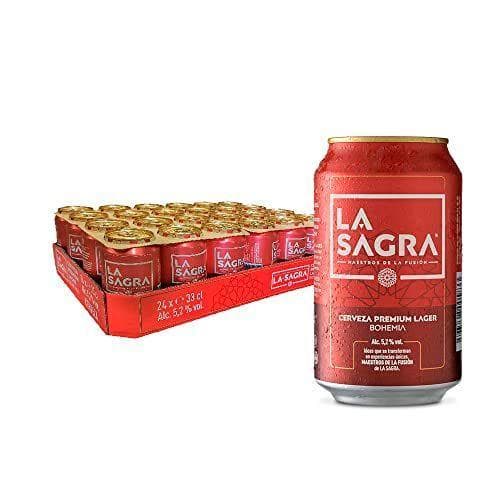 La Sagra - Cerveza Lager estilo Pilsner - Alc. 5,2 Vol. - Caja de 24 latas de 330 ml - Total: 7920 ml