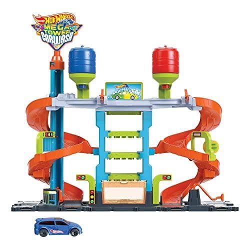 Hot Wheels City Mega - Torre lavado de coches 