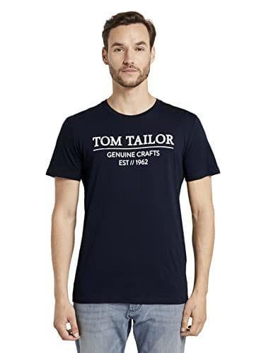 TOM TAILOR - Camiseta con logotipo para hombre