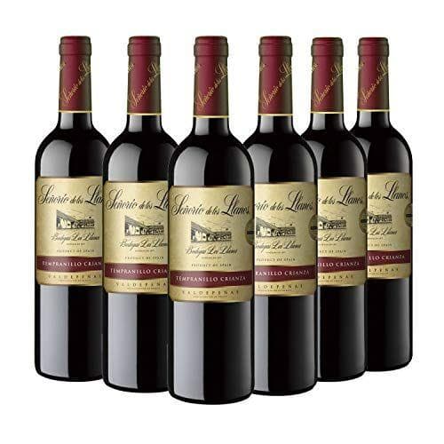 Señorío de los Llanos Crianza - Vino Tinto D.O. Valdepeñas - Caja de 6 Botellas x 750 ml Señorío de los Llanos Crianza - Vino Tinto D.O. Valdepeñas - Caja de 6 Botellas x 750 ml