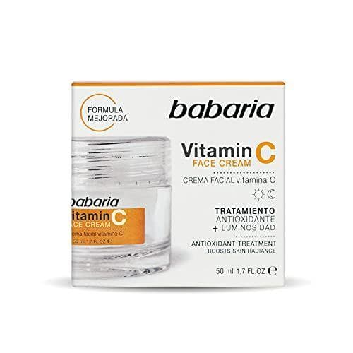 Babaria - Crema Facial con Vitamina C y E, 