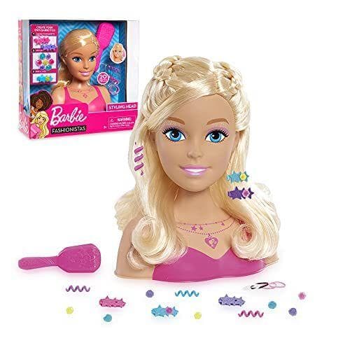 Famosa- Busto Barbie, incluye 20 accesorios