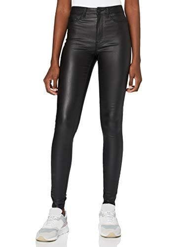 Noisy May NMCALLIE HW Skinny Coated Pants Noos Pantalón