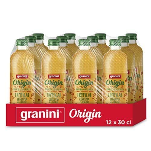 Granini - Bebida orgánica de frutas cúrcuma y jengibre Pack 12 x 300ml
