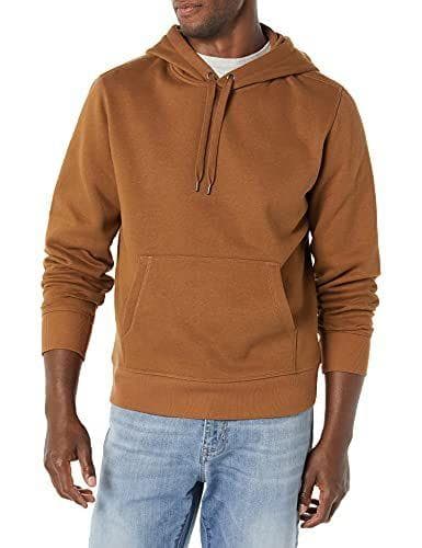 Amazon Essentials Sudadera de Forro Polar con Capucha Hombre, Marrón Tofe, L
