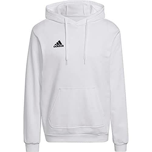 adidas ENT22 Hoody Sweatshirt, Men's, White/Black, S
