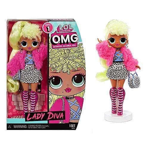 L.O.L. Surprise! OMG Core Serie 1 Muñeca de Moda Lady Diva - con Ropa, Accesorios, Zapatos y más - Reedición Limitada para coleccionar - para niños a Partir de 4 años L.O.L. Surprise! OMG Core Serie 1 Muñeca de Moda Lady Diva - con Ropa, Accesorios, Zapatos y más - Reedición Limitada para coleccionar - para niños a Partir de 4 años