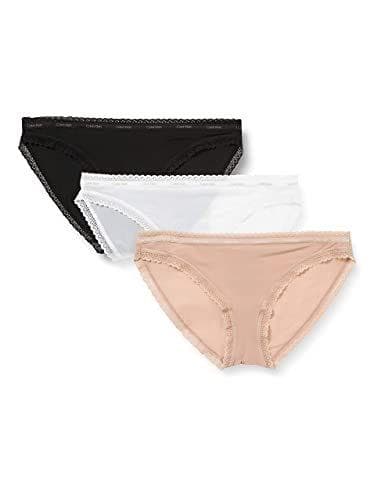 Calvin Klein - Pack de 3 bragas para mujer