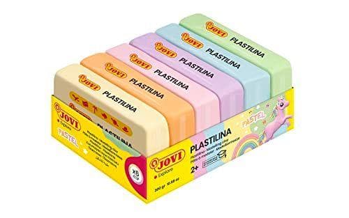 Jovi - Pack de plastilina de 300 gramos, 6 unidades, multicolor 