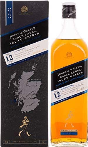 Johnnie Walker - Black Label Islay Origin, Blended Scotch Whisky, Edición Limitada - 1000 ml