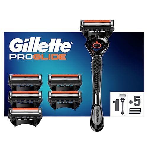 Gillette ProGlide - Maquinilla de afeitar + 6 cuchillas de afeitar de recambio 