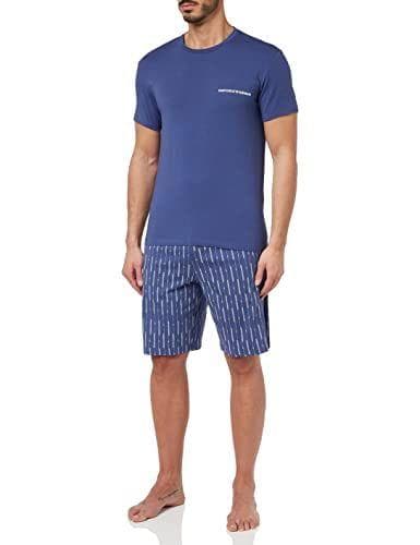 Emporio Armani - Pijama para Hombre, Azul