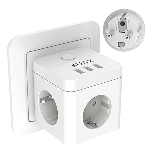 Enchufe cubo USB 6 en 1