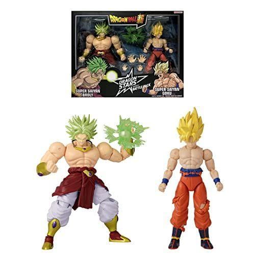 Bandai Dragon Ball - Figura de Estrella (17 cm-Battle Pack Broly-37168, 37168, Super Saiyan Goku vs Super Saiyan Broly