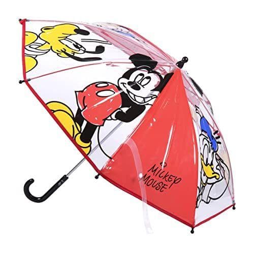 Paraguas transparente para niños de Mickey Mouse Paraguas transparente para niños de Mickey Mouse